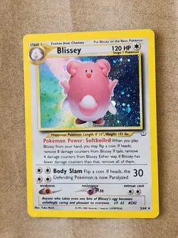 Pokemon Blissey Neo Revelation Holo Rare 2/64 120 HP Stage 1 2000 Card - Image 1