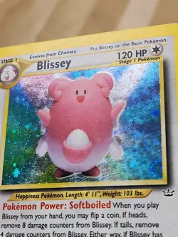 Pokemon Blissey Neo Revelation Holo Rare 2/64 120 HP Stage 1 2000 Card - Image 3