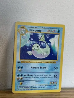 Pokemon Dewgong Shadowless 1st Edition Base Set 25/102 - Image 1