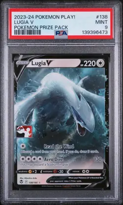 2023-2024 POKEMON PLAY! POKEMON PRIZE PACK #138 LUGIA V PSA 9 - Image 1