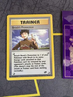 Pokemon Brock's Protection 101/132 Gym Challenge Non Holo 136💎NM💎 - Image 1