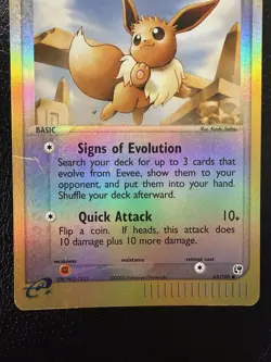 Pokemon TCG Eevee Sandstorm 63/100 Reverse Holo 2003 HP/DMG - Image 3