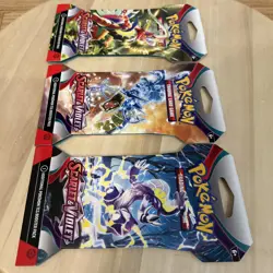 Nintendo Pokemon TCG Scarlet & Violet Sleeved Booster Pack Lot Of 3 Packs - Image 5