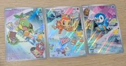 Pokemon First Partner Turtwig 040 Chimchar 041 Piplup 042 Gen 4 Pack Fresh NM - Image 1