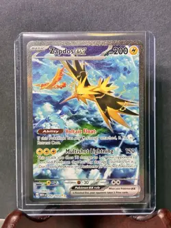 Pokemon Zapdos ex Special Illustration Rare Full Art Holo 200 HP 202/165 SV151 - Image 1