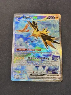 Pokemon Zapdos ex Special Illustration Rare Full Art Holo 200 HP 202/165 SV151 - Image 2