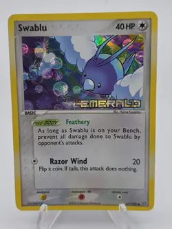 Pokemon EX Emerald Swablu Stamped Reverse Holo 67/106 NEAR MINT - Image 2