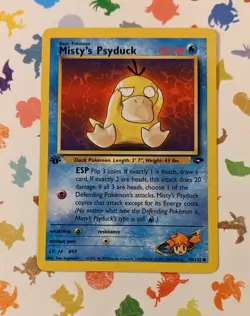 Pokemon TCG Misty's Psyduck 90/132 Gym Challenge *1st Edition* English 2000 - Image 1