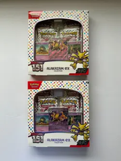 Pokemon TCG Scarlet & Violet 151 Alakazam EX Collection Booster Box Lot Of 2 - Image 1