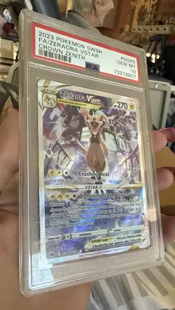 PSA 10-Zeraora VSTAR GG43/GG70 Crown Zenith: Galarian Gallery Holo-Pokemon TCG - Image 3