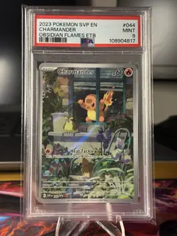 2023 POKEMON SVP EN-SV BLACK STAR PROMO #044 CHARMANDER PSA 9 - Image 1