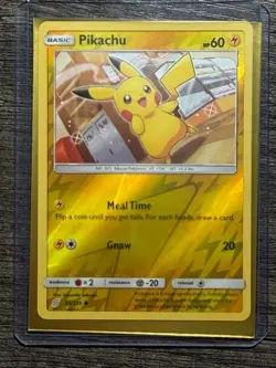 POKEMON REV.HOLO PIKACHU 55/236 LP-NM , UNIFIED MINDS 2019 IN NEW ARCEUS SLEEVE - Image 5