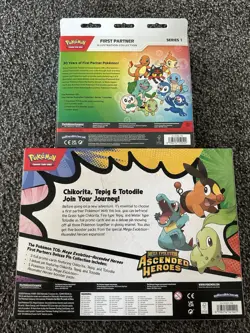 Pokemon TCG First Partner Illustration & Ascended Heroes Pin Collection 2 Boxes - Image 2
