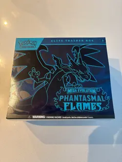 Pokemon TCG Mega Evolution Phantasmal Flames Elite Trainer Box Factory Sealed - Image 1