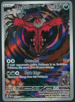 Yveltal 205/182 Illustration Rare Pokemon SV Paradox Rift Near Mint - Image 1