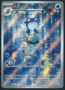 Poliwhirl 176/165 Illustration Rare Pokemon Scarlet & Violet 151 Near Mint - Image 1