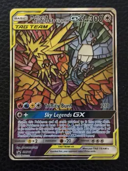Pokemon Moltres & Zapdos & Articuno GX SM210 Promo Full Art Holo - Image 1