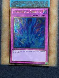 Yugioh Torrential Tribute PGLD-EN060 Gold Rare 1st Ed LP - Image 1