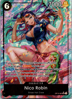 Nico Robin (Alt Art) OP12-087 SR Legacy of the Master ONE PIECE TCG English - Image 1