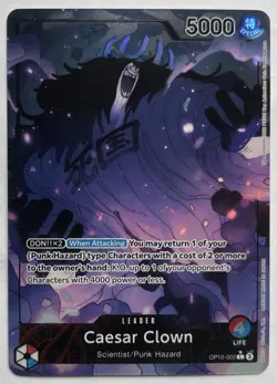 One Piece TCG - Caesar Clown OP10-002 Alternate Art English NEAR MINT 2025 - Image 1