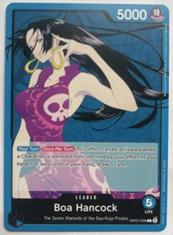One Piece TCG - Boa Hancock OP07-038 Leader Regular English NEAR MINT 2024 - Image 1