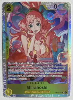 One Piece TCG - Shirahoshi OP12-102 Super Rare Foil English NEAR MINT 2025 - Image 1