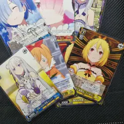 Weiss Schwarz cards lot Re:Zero commons and rares - light play - old set - Image 3