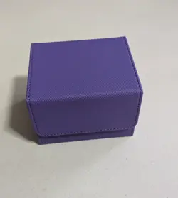 MTG Card Commander Deck Box, Holds 100+ Double Sleeved Cards (Purple) - Image 1