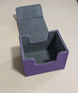 MTG Card Commander Deck Box, Holds 100+ Double Sleeved Cards (Purple) - Image 2
