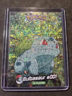 Pokemon Bulbasaur #001 Crystal Card Collection Holo Promo - Image 1