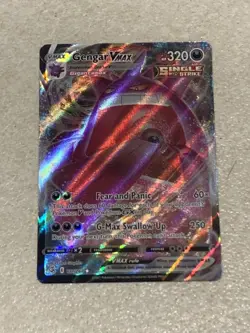 2021 Pokemon Gengar VMAX Gigantamax 157/264 Full Art Fusion Strike TCG Card NM - Image 1