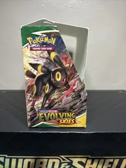 Empty Pokemon TCG Sword & Shield Evolving Skies Booster Box - No cards / NO Pack - Image 2