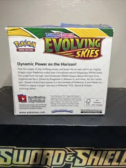 Empty Pokemon TCG Sword & Shield Evolving Skies Booster Box - No cards / NO Pack - Image 3