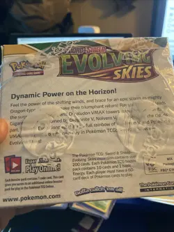 EMPTY (no Packs/cards) TCG 🔥 🖼 Evolving Skies Booster Box Display 820650818776 - Image 3