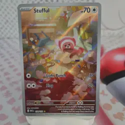 Pokemon TCG - Stufful 154/132 - Mega Evolution - Illustration Rare Card - Image 1