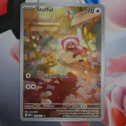 Pokemon TCG - Stufful 154/132 - Mega Evolution - Illustration Rare Card - Image 3