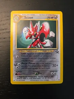 Pokemon TCG Scizor Black Star Promos 33 Regular Promo Card MP - Image 1