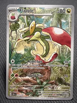 Pokemon TCG Flapple 210/191 Surging Sparks Illustration Rare Card NM - Image 1