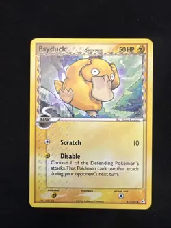 Pokemon TCG Psyduck Holon Phantoms Card 81/110 Regular LP - Image 1