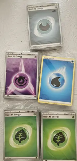 Pokemon Dice, Chip Marker, and Energy Card Lot - Image 2