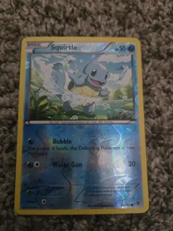 Pokemon Squirtle Reverse Holo XY Plasma Blast 14/101 Basic 50 HP 20 Attack Card - Image 1