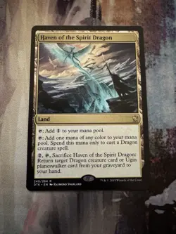 Haven of the Spirit Dragon 249 DTK MTG LP Lightly Played Dragons Tarkir Rare - Image 1