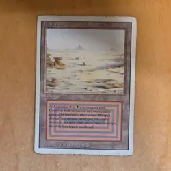 Wizards Badlands Land Revised Edition Rare Regular Rob Alexander MTG - Image 1