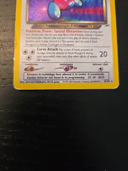 Pokemon TCG Dark Porygon2 Neo Destiny Holo Card 8/105 Damaged - Image 3