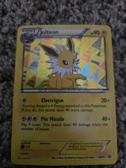 Pokemon Jolteon Promo Holo BW91 Stage 1 90 HP Electrigun Pin Missile Card - Image 1