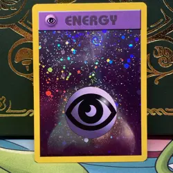 Pokemon League Promo HOLO Psychic Energy SWIRL Vintage 2002 LP - Image 1