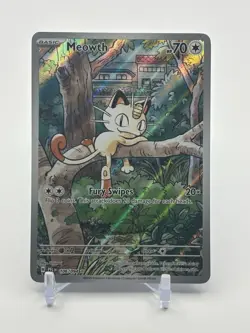 Meowth 106/094 Illustration Rare Pokemon TCG ME02: Phantasmal Flames -NM/LP - Image 1