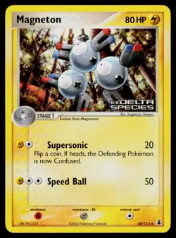 Magneton - Reverse Holo #48/113 Uncommon Pokemon Delta Species NM - Image 1