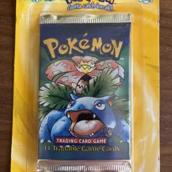 Pokemon 1999 Sealed Base Set Unlimited Booster Blister Pack Venusaur WOTC - Image 3