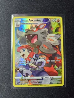 Pokemon Hisuian Arcanine Ultra Rare Full Art Holo TG08/TG30 Lost Origin 130 HP - Image 1